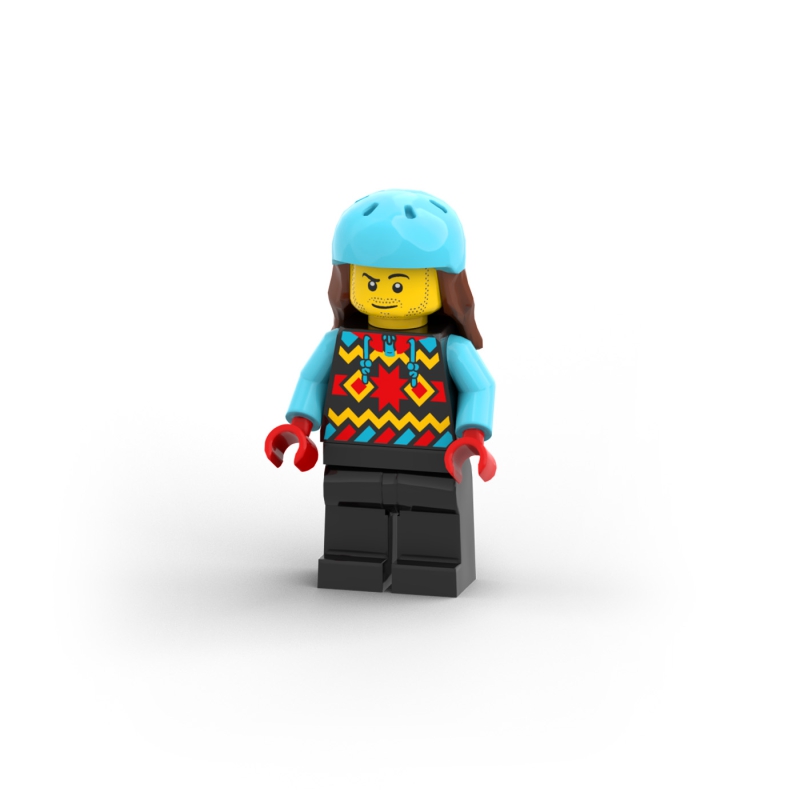 Snowboarder with Jacket and Sports Helmet - Male