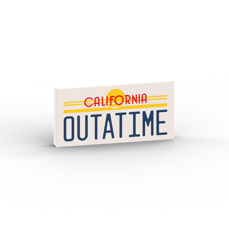 California OUTATIME License plates