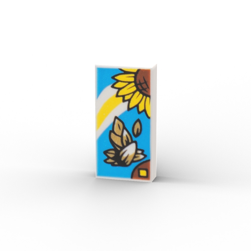 Seed Packet with Flowers and Leaves