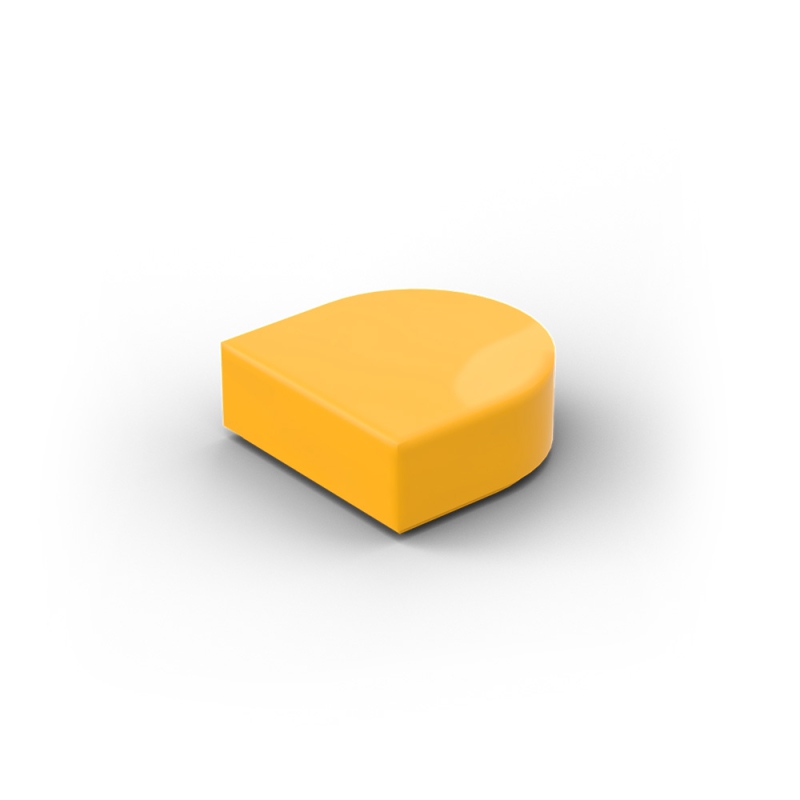 Tile, Round 1 x 1 Half Circle Extended