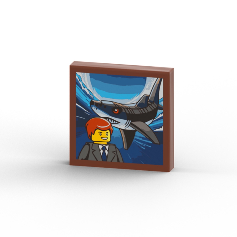 Picture of Man with Shark