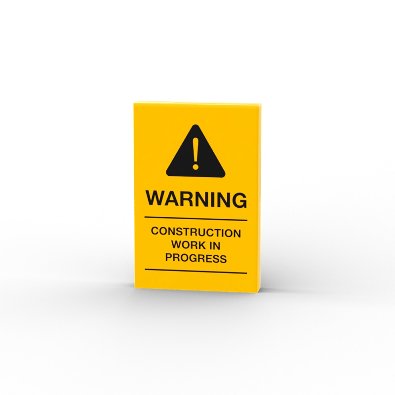 Warning Construction Work in Progress