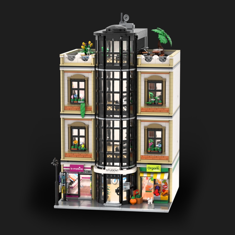 Student Housing, Organic Market and Mobile Shop - Modular Building