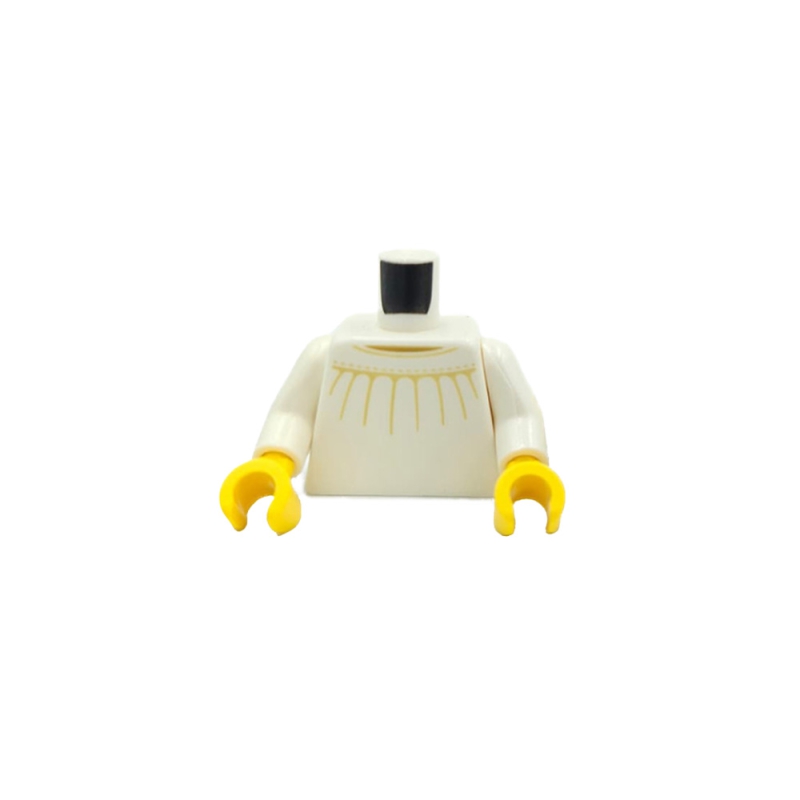 Dress with Wide Collar and Tan Lines and Stitching