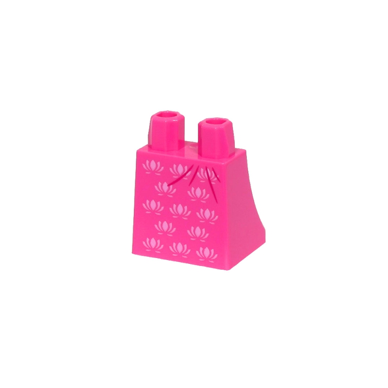 Skirt with Flowers and Creases