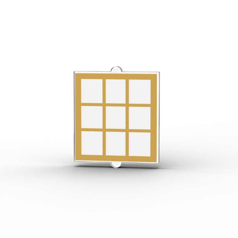 Window with Gold Lattice