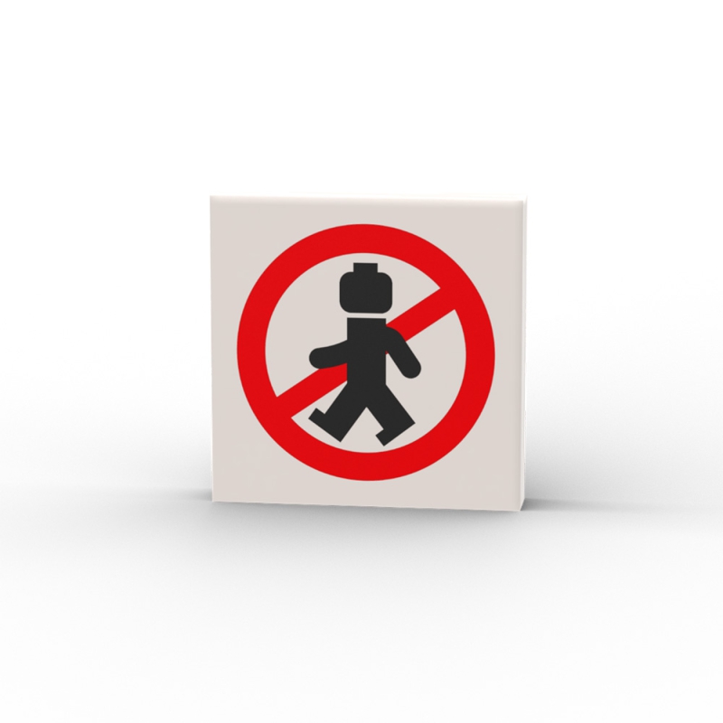 Minifigures No Entry Sign