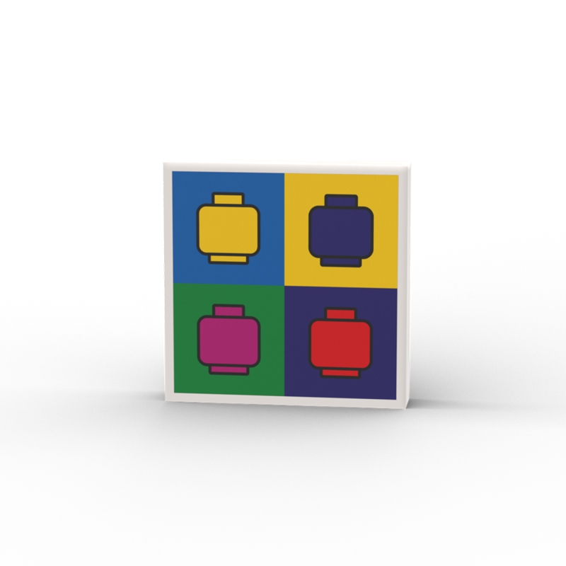Minifgures Heads Pop Art