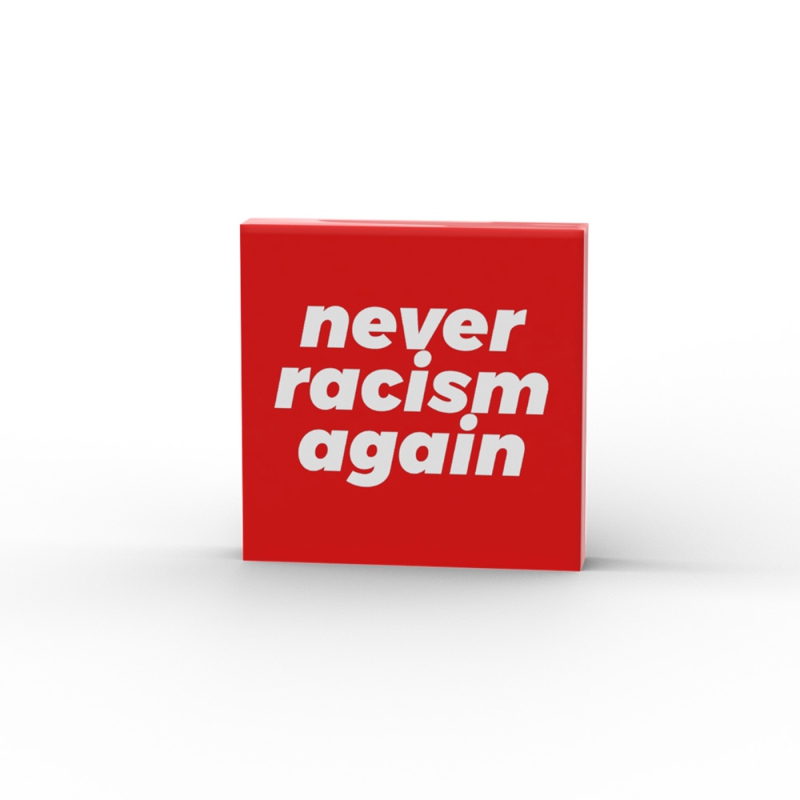 Never Racism Again Sign