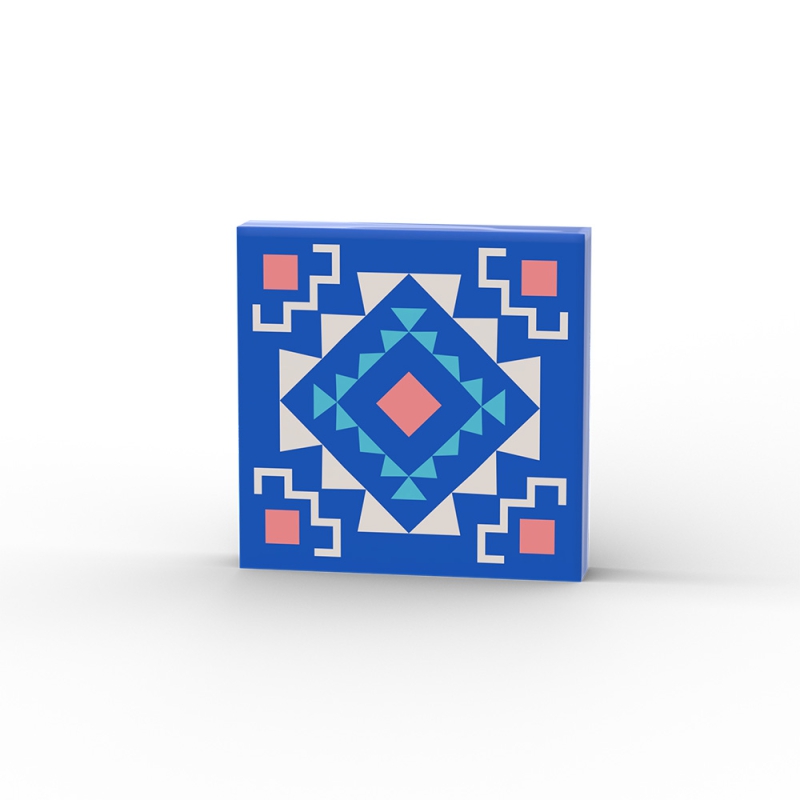 Floor Tiles Lines and Squares Pattern