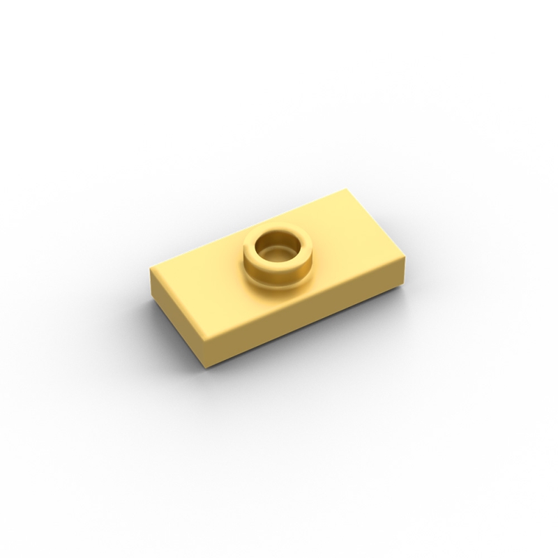 Bar 1L with 1 x 1 Round Plate with Hollow Stud