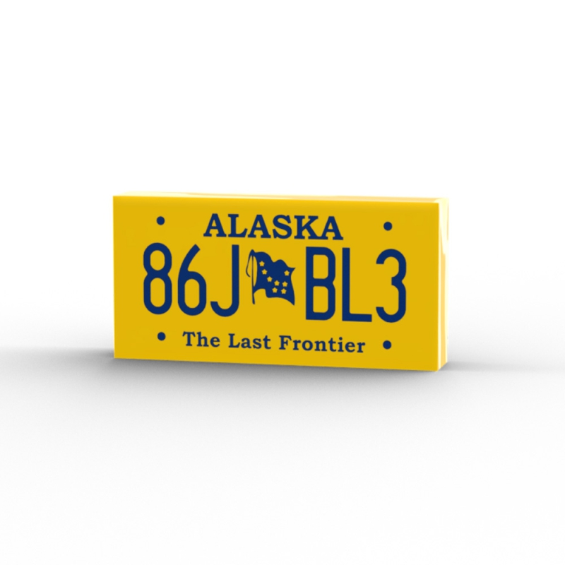 86J BL3 Alaska License plates